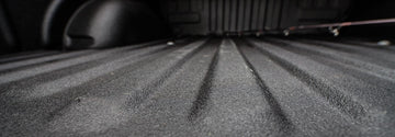LINE-X spray-in bed liner professionally applied to truck bed