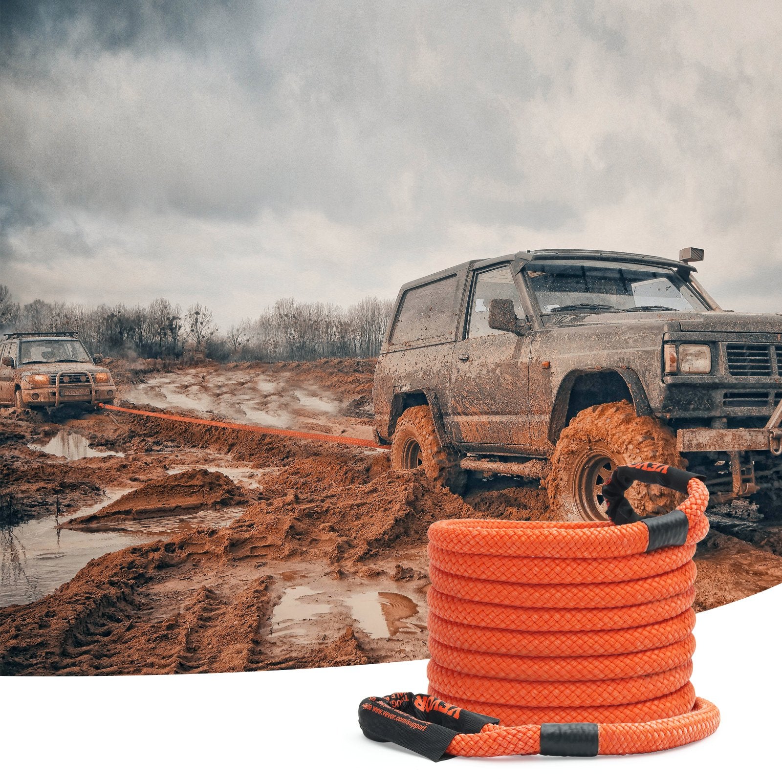 Kinetic recovery rope storage bag